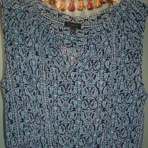 TALBOTS Paisley Sleeveless Women's Dress Size 2